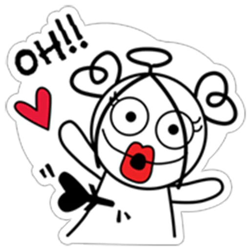 😍 Стикер «Love Angel !» для Telegram