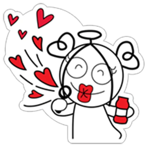 😍 Стикер «Love Angel !» для Telegram