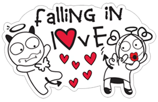 😍 Стикер «Love Angel !» для Telegram