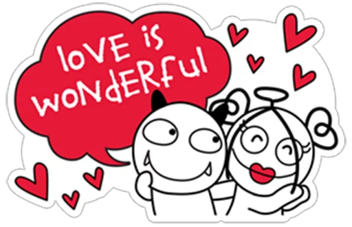 😍 Стикер «Love Angel !» для Telegram