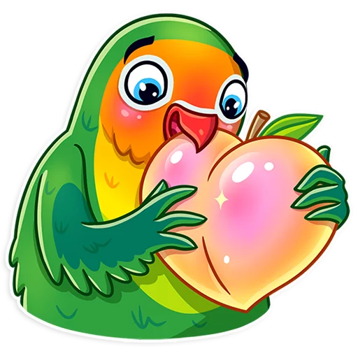 🍑 Стикер «Love Bird» для Telegram