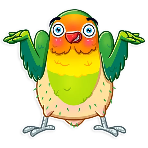 🤷 Стикер «Love Bird» для Telegram