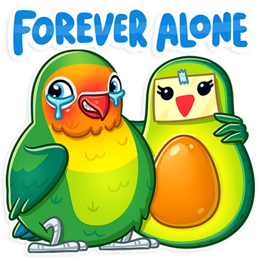 😬 Стикер «Love Bird» для Telegram