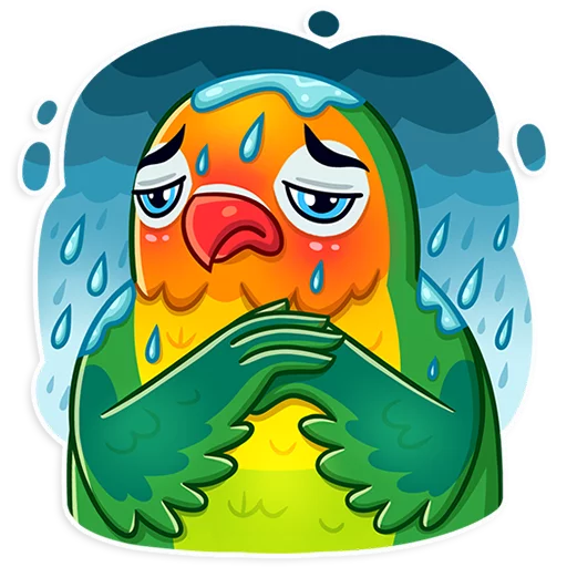 😥 Стикер «Love Bird» для Telegram