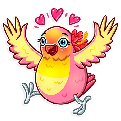 🥰 Стикер «Love Bird» для Telegram