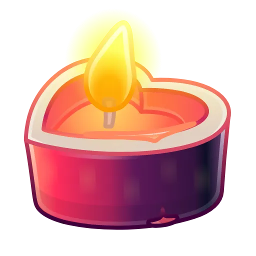 🕯 Эмодзи «Love Candle» для Telegram