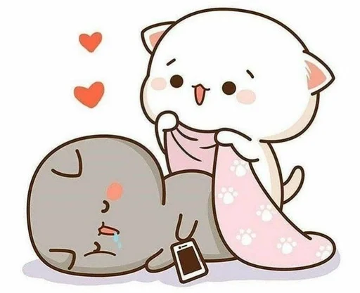 ❤️ Стикер «Love cats» для Telegram