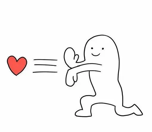 ❤️‍🩹 Стикер «я вас люблю(нет)» для Telegram