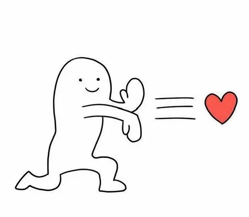 ❤️‍🩹 Стикер «я вас люблю(нет)» для Telegram