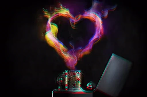 💓 Стикер «Love & Flame» для Telegram