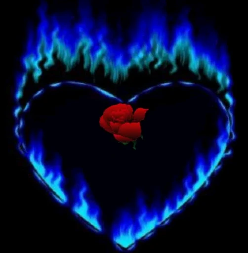 💓 Стикер «Love & Flame» для Telegram
