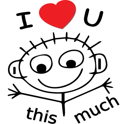 😍 Стикер «Love FOREVER» для Telegram
