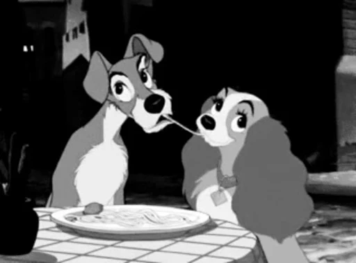 😘 Стикер «Love in cartoons» для Telegram