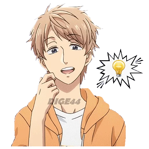 💡 Стикер «LOVE IS HARD FOR OTAKU» для Telegram