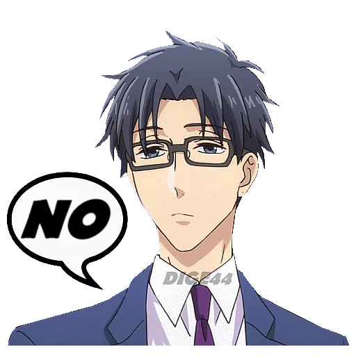 👎 Стикер «LOVE IS HARD FOR OTAKU» для Telegram