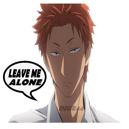 📵 Стикер «LOVE IS HARD FOR OTAKU» для Telegram