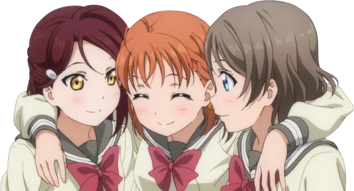 👩 Стикер «Love Live! Sunshine!!» для Telegram