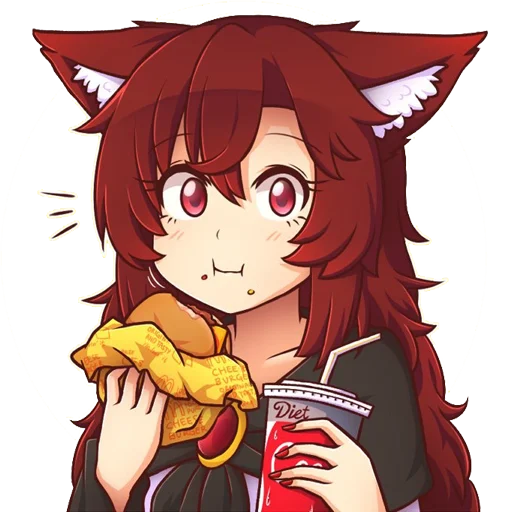 🍔 Стикер «Kagerou» для Telegram