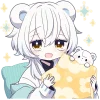 🥱 Эмодзи «Белый медвежонок» для Telegram