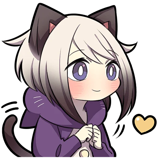 🥰 Стикер «Сиамская кошечка» для Telegram