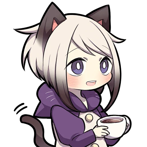 ☕️ Стикер «Сиамская кошечка» для Telegram