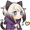 🥰 Эмодзи «Сиамская кошечка» для Telegram
