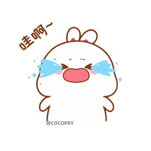 😭 Стикер «Lovely Tuji» для Telegram
