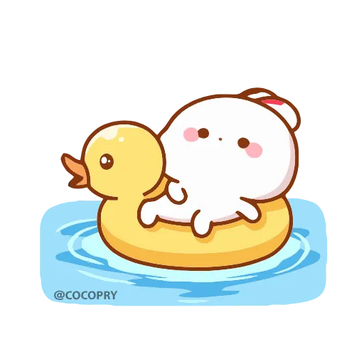 🦆 Стикер «Lovely Tuji» для Telegram