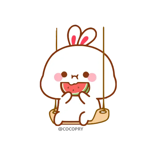 🍉 Стикер «Lovely Tuji» для Telegram