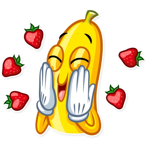 😊 Стикер «Lovely Banana» для Telegram