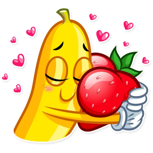 🤗 Стикер «Lovely Banana» для Telegram