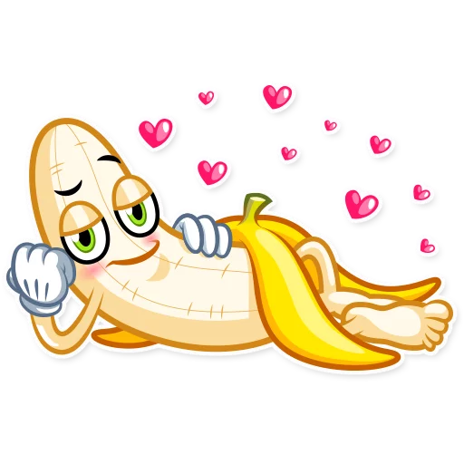😘 Стикер «Lovely Banana» для Telegram