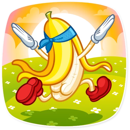😌 Стикер «Lovely Banana» для Telegram