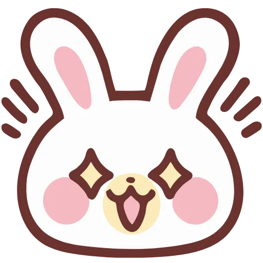 🤩 Стикер «lovely bunny» для Telegram