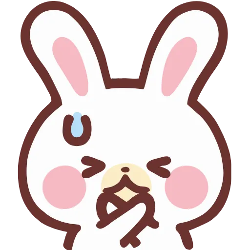 🙅‍♀️ Стикер «lovely bunny» для Telegram
