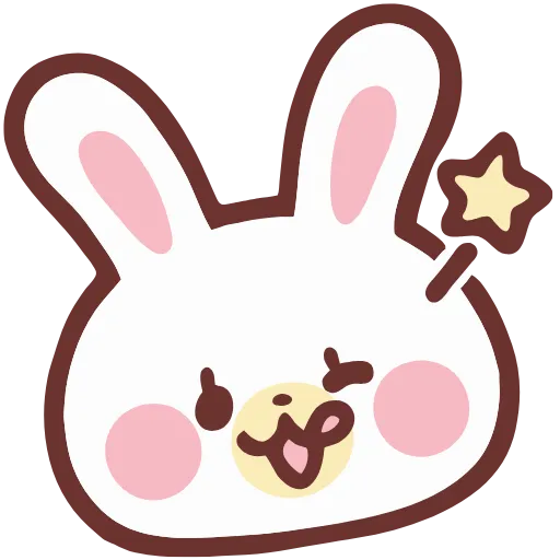 Стикер 20 HD lovely bunny - зайка
