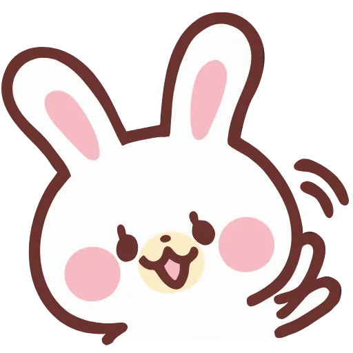 Стикер 30 HD lovely bunny - зайка