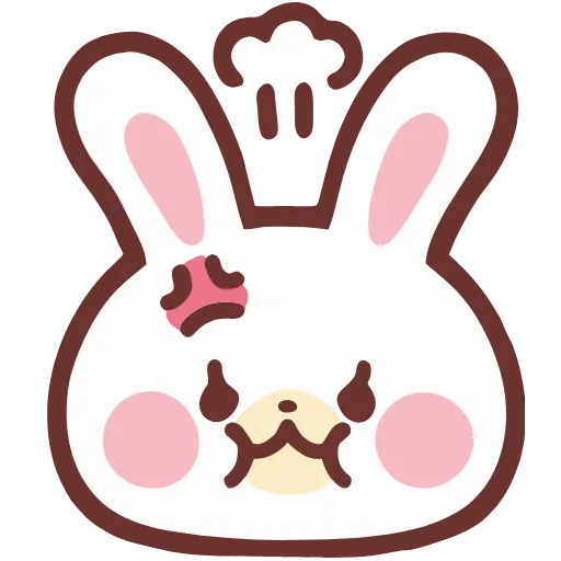 Стикер 3 HD lovely bunny - зайка