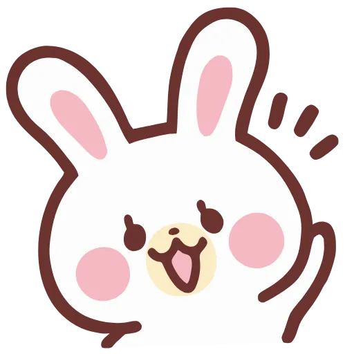 Стикер 7 HD lovely bunny - зайка