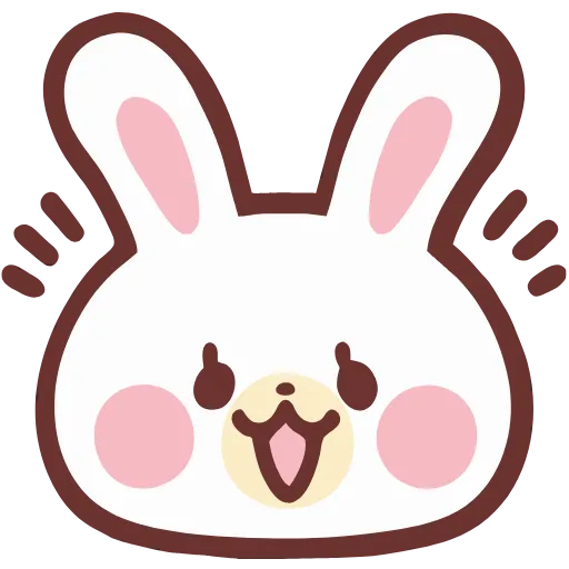 Стикер 2 HD lovely bunny - зайка