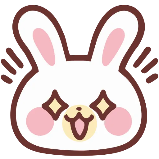 Стикер 29 HD lovely bunny - зайка