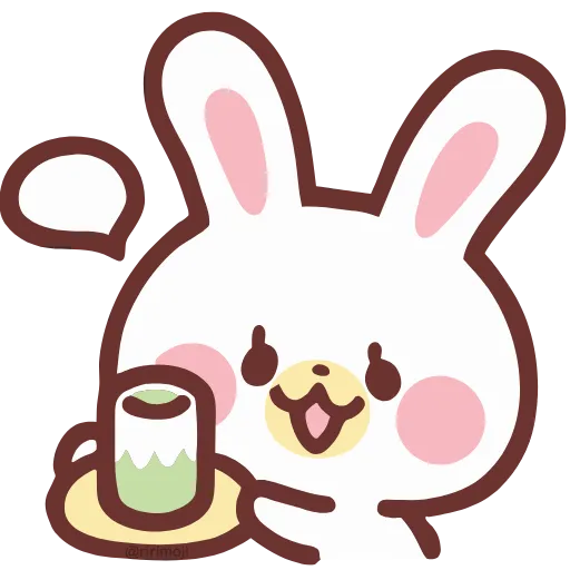 Стикер 22 HD lovely bunny - зайка