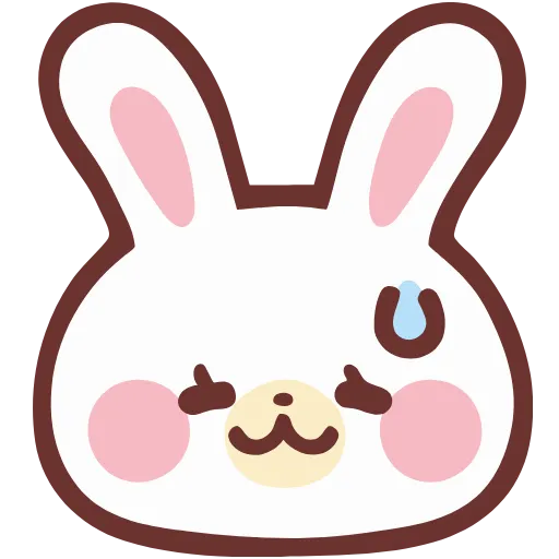 Стикер 23 HD lovely bunny - зайка