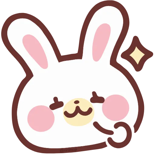 Стикер 19 HD lovely bunny - зайка