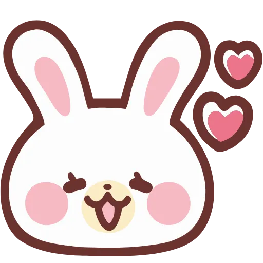 Стикер 5 HD lovely bunny - зайка