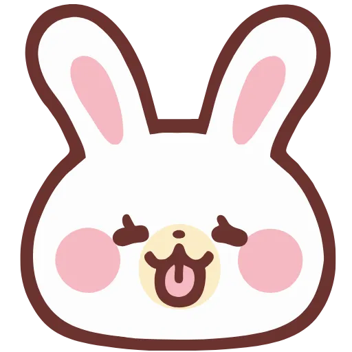 Стикер 18 HD lovely bunny - зайка