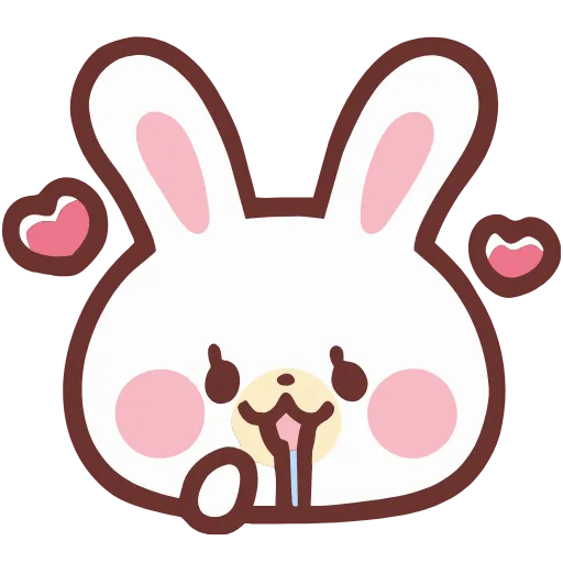 Стикер 17 HD lovely bunny - зайка
