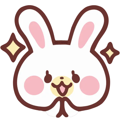 Стикер 12 HD lovely bunny - зайка