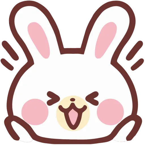 Стикер 11 HD lovely bunny - зайка