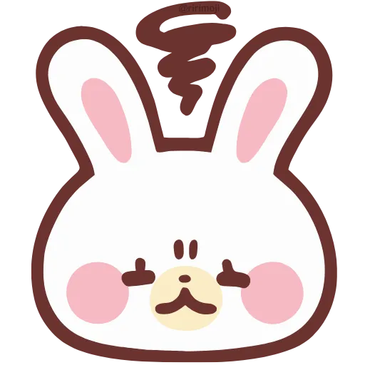Стикер 27 HD lovely bunny - зайка